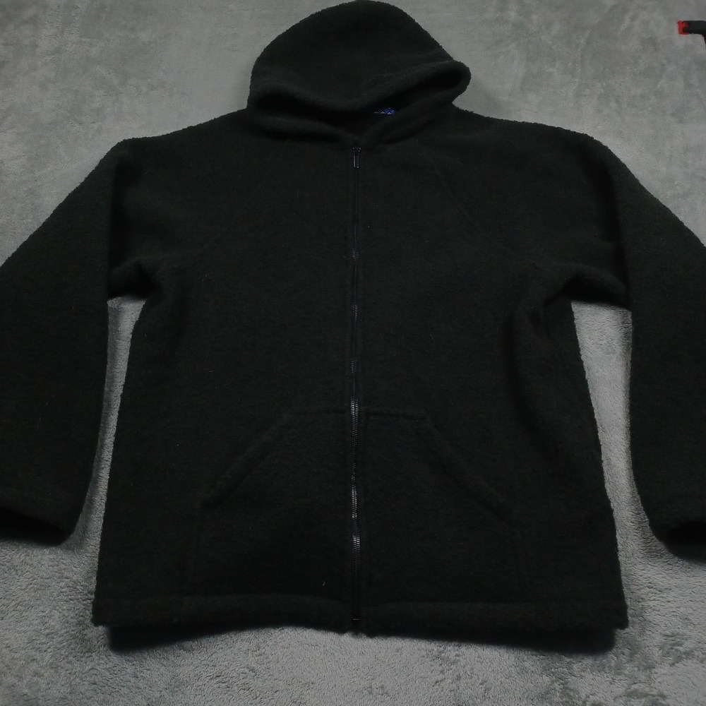 Petros Jacket Mens XXL Green Merino Wool Hooded Full Zip Pockets Outdoor